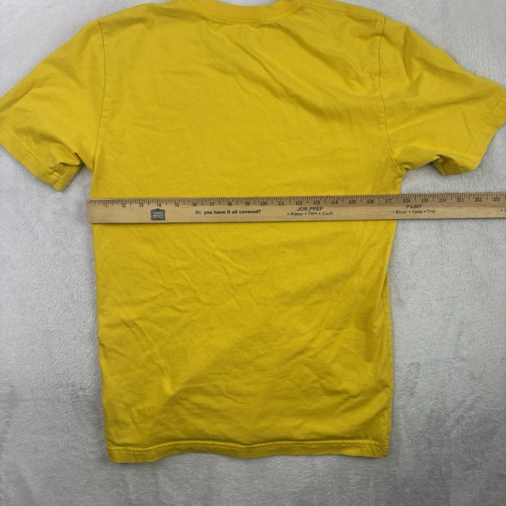 Nike Aguilas Cibaenas Baseball Yellow Short Sleeve Graphic Shirt Men's Small